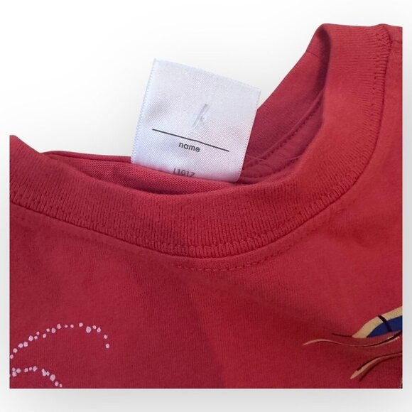 Hanna Andersson Space Themed Orange Cotton T-Shirt Short Sleeves Size Boy US 4 - Picture 6 of 13